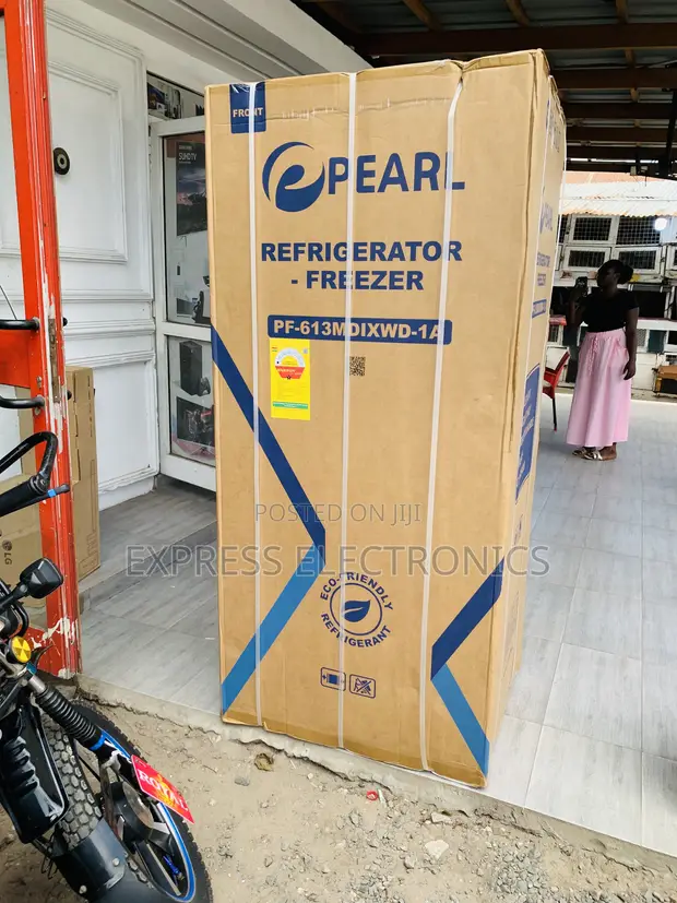 Pearl 421L Bottom Freezer Refrigerator with Dispenser - PF-613MDIXWD-1A - 1