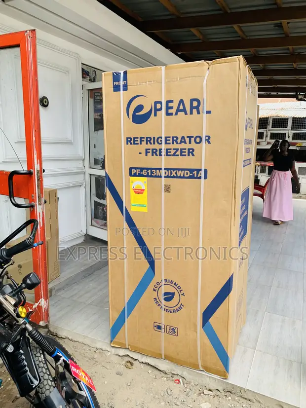 Pearl 421L Bottom Freezer Refrigerator with Dispenser - PF-613MDIXWD-1A - 1