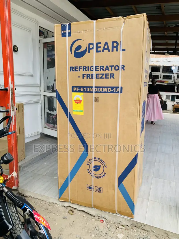 Pearl 421L Bottom Freezer Fridge with Dispenser - PF-613MDIXWD-1A - 1