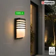 E27 Bulb Wall Light - Black Cast Aluminum - 1