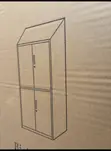 Multi-Colored 4-Door Metal Locker Cabinet - 3