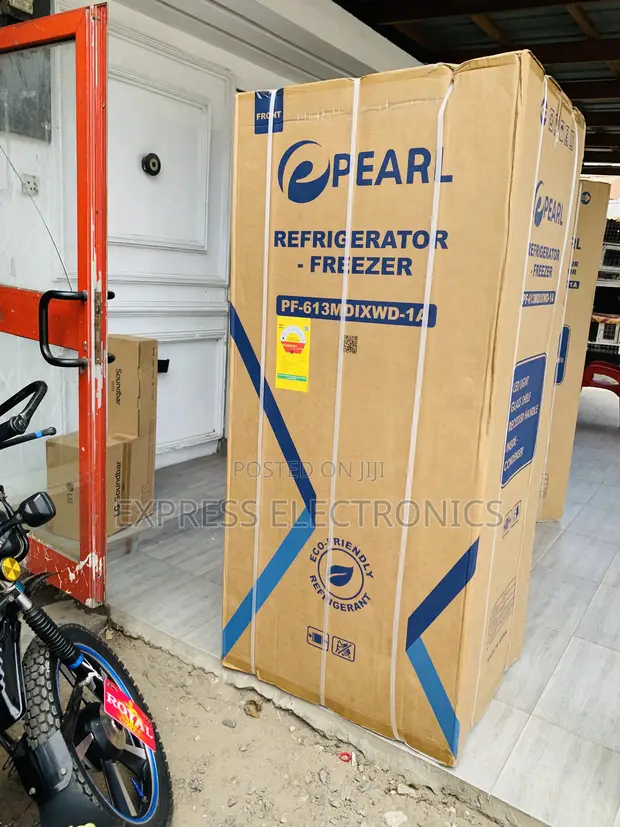 Pearl 421L Bottom Freezer Refrigerator with Dispenser - PF-613MDIXWD-1A - 1