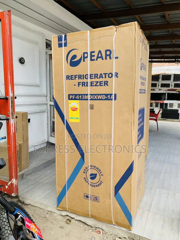 Pearl 421L Bottom Freezer Refrigerator with Dispenser - PF-613MDIXWD-1A - 1