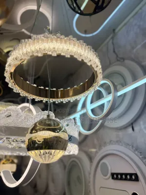 Elegant Dual-Ring Crystal LED Chandelier