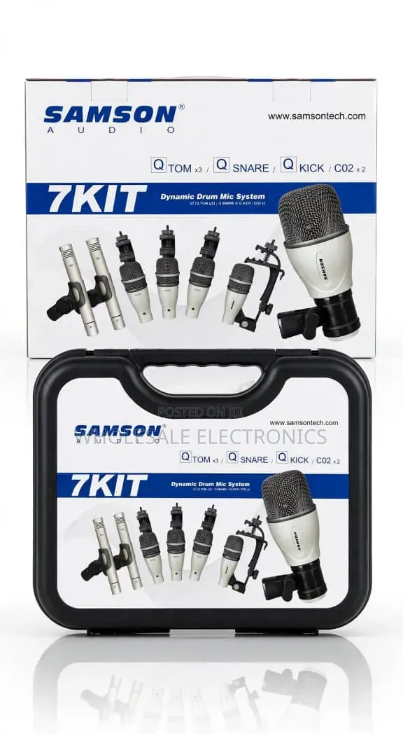 Samson 7KIT 7-Piece Dynamic Drum Microphone Set - 1