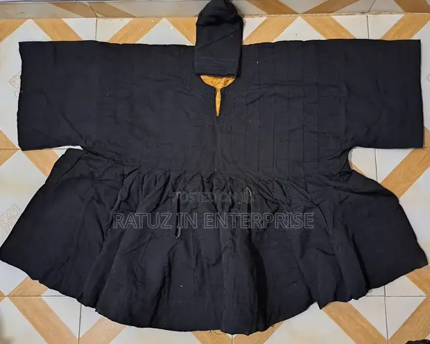 Handmade Sleeved Black Smock - 1