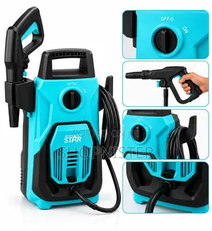 Winning Star 1200W Pressure Washer – 90 Bar, Adjustable Nozzle