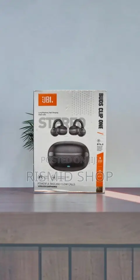 JBL Buds Clip One Open-Ear Bluetooth Earbuds - 1