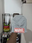 Marvel Logo Beanie - Grey Knit - 1