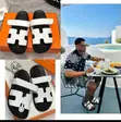 Genuine Leather Hermes Slippers - 5
