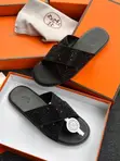 Hermes Black Men's Slippers - 1