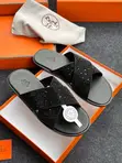Hermes Black Men's Slippers - 4