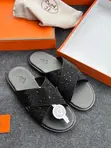 Hermes Black Men's Slippers - 5