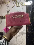 Ladies Leather Purse with Chain Strap - 2