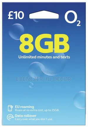 Activated UK O2 SIM Card with GHS 5 Credit