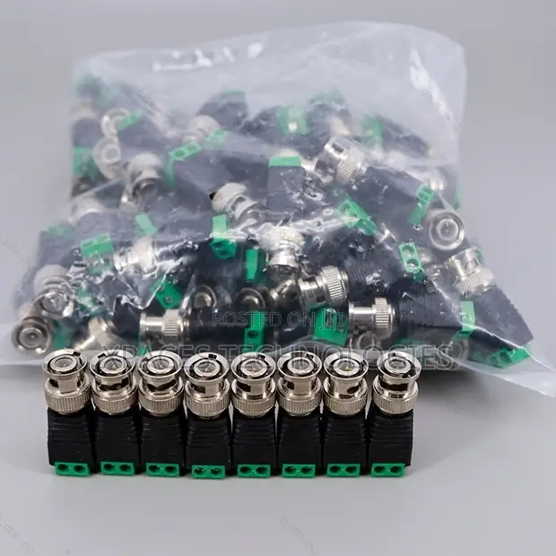 CCTV Camera BNC Straight Male Connector for RG59/60 Cable - 1