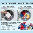Laundry Color Catcher Dye Trapper Sheets - 50pcs - 3