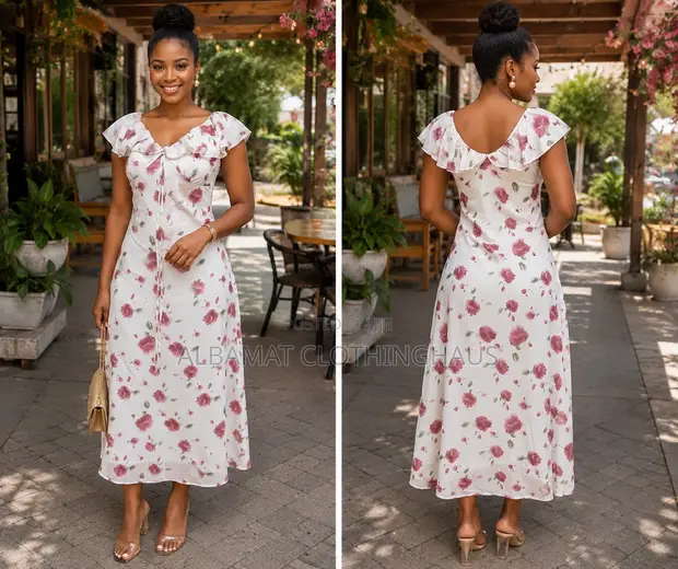 Floral Dress - Size 6/8 - 1