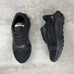 Alo Trainers Black Grey Cream & Coffee Brown