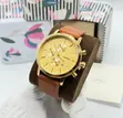 Fossil Leather Strap Watch - 1