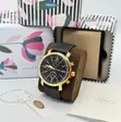 Fossil Leather Strap Watch - 4