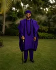 Zara 3-in-1 Agbada & Shokoto Set - 4