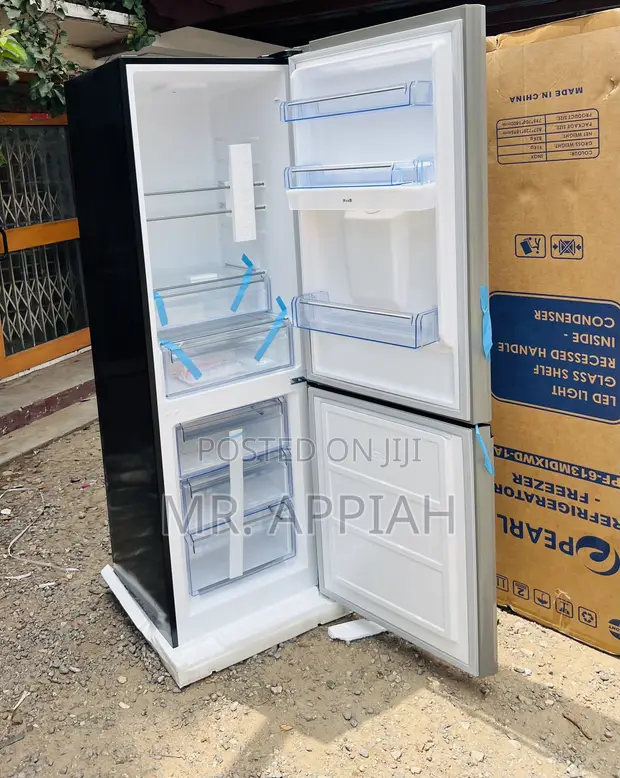 Pearl PF-433BBGWD-A1 Bottom Mount Freezer Fridge (Mirror) - 1