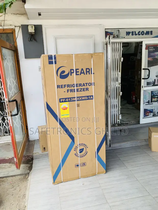 Original Pearl 421L Bottom Freezer Refrigerator with Dispenser - PF-613MDIXWD-1A - 1