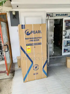Original Pearl 421L Bottom Freezer Refrigerator with Dispenser - PF-613MDIXWD-1A
