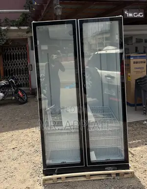 Pearl PVC-801-27AA 2 Door Glass Display Refrigerator
