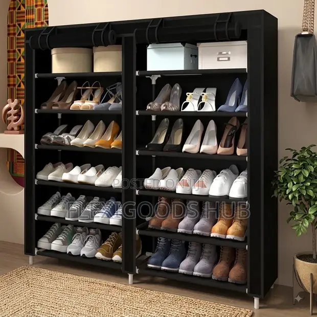 Modern Material 6-Tier Double Shoe Rack - 1