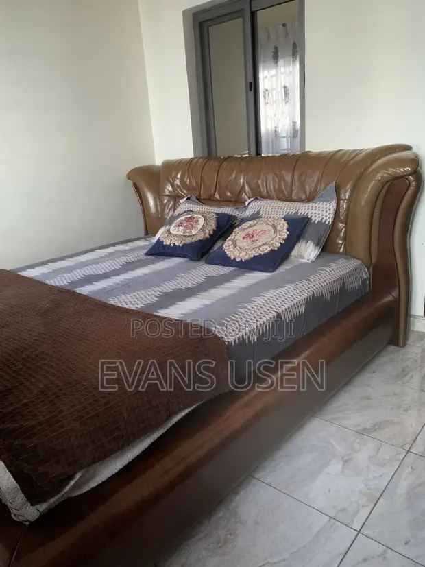 Queen Size Bed Frame with 2 Bedside Drawers - 1