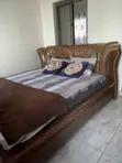 Queen Size Bed Frame with 2 Bedside Drawers - 1