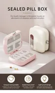 8 Compartment Magnetic Pill Storage Box - 2