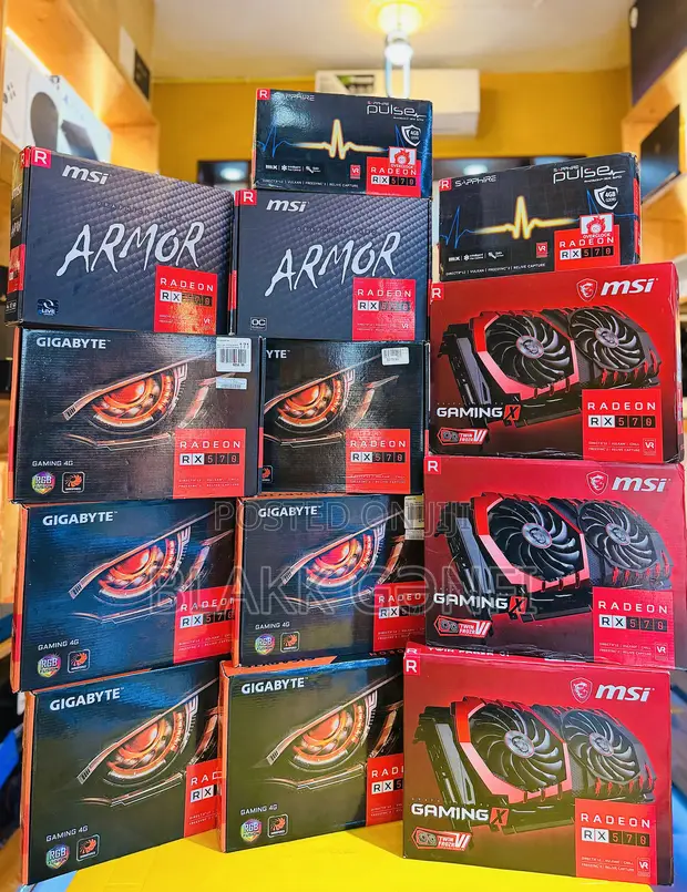 MSI, Gigabyte & Sapphire RX 570 4GB RGB Graphics Cards - 1