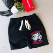Red Graphic Drawstring Shorts - Dripping Style Design - 5