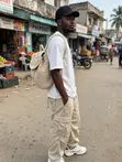 Handmade Beige Macrame Crochet Backpack - Unisex Ghana Made - 3