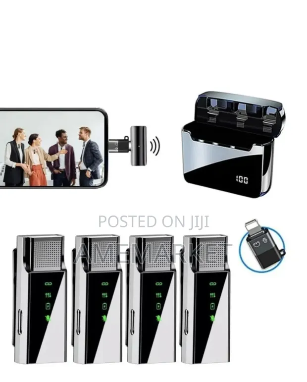 4-in-1 Wireless Lavalier Microphone for Android & iPhone - 1