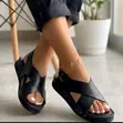 Women's Cross-Strap Platform Sandals - 3