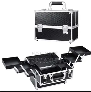 Professional 6-Tray Makeup Train Case