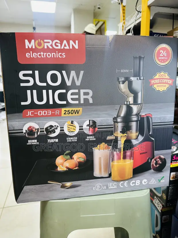 Morgan Electronics 250W Slow Juicer (Model: JC-003-R) - 1