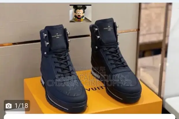 Louis Vuitton Monogram High-Top Sneakers - 1