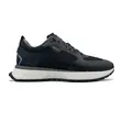 Rosso Brunello Mesh and Leather Sneakers Black and White - 2