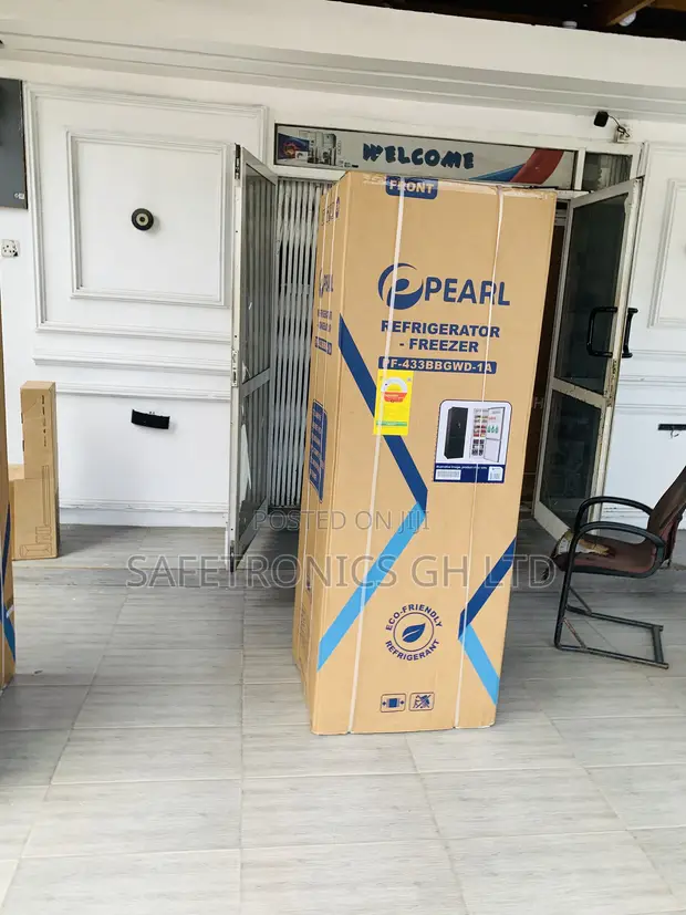 Pearl 2-Door Fridge PF-433BBGWD-1A - 1