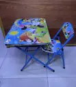 Foldable Kids Study Table & Chair Set - 2