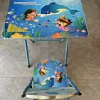 Foldable Kids Study Table & Chair Set - 4