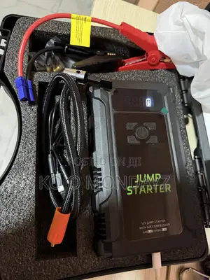 Car Jump Starter + Air Compressor - 2-in-1 Emergency Power
