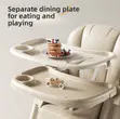 Baby/Toddler Multifunctional High Feeding Chair - Grey - 4