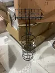 Freestanding Metallic Toilet Roll Holder - 3