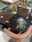 Stylish Glass Dining Table Set (4 Seater) - 1